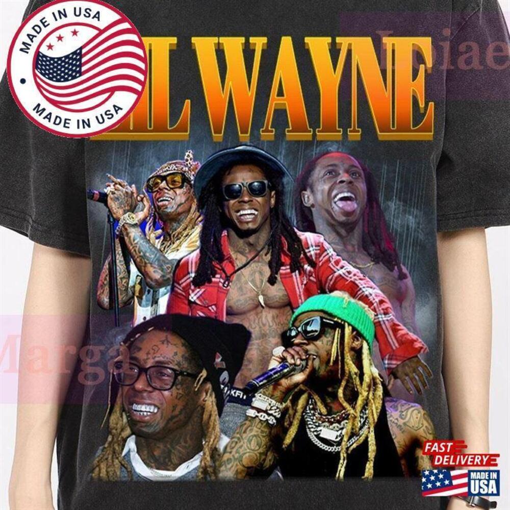 Lil Wayne Retro Washed Shirt Hip Hop Rap T-Shirt